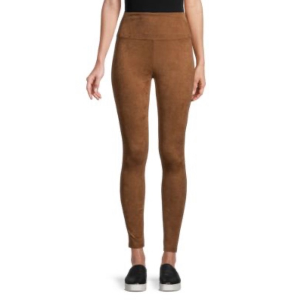 Saks Fifth Avenue faux suede leggings in “whiskey”